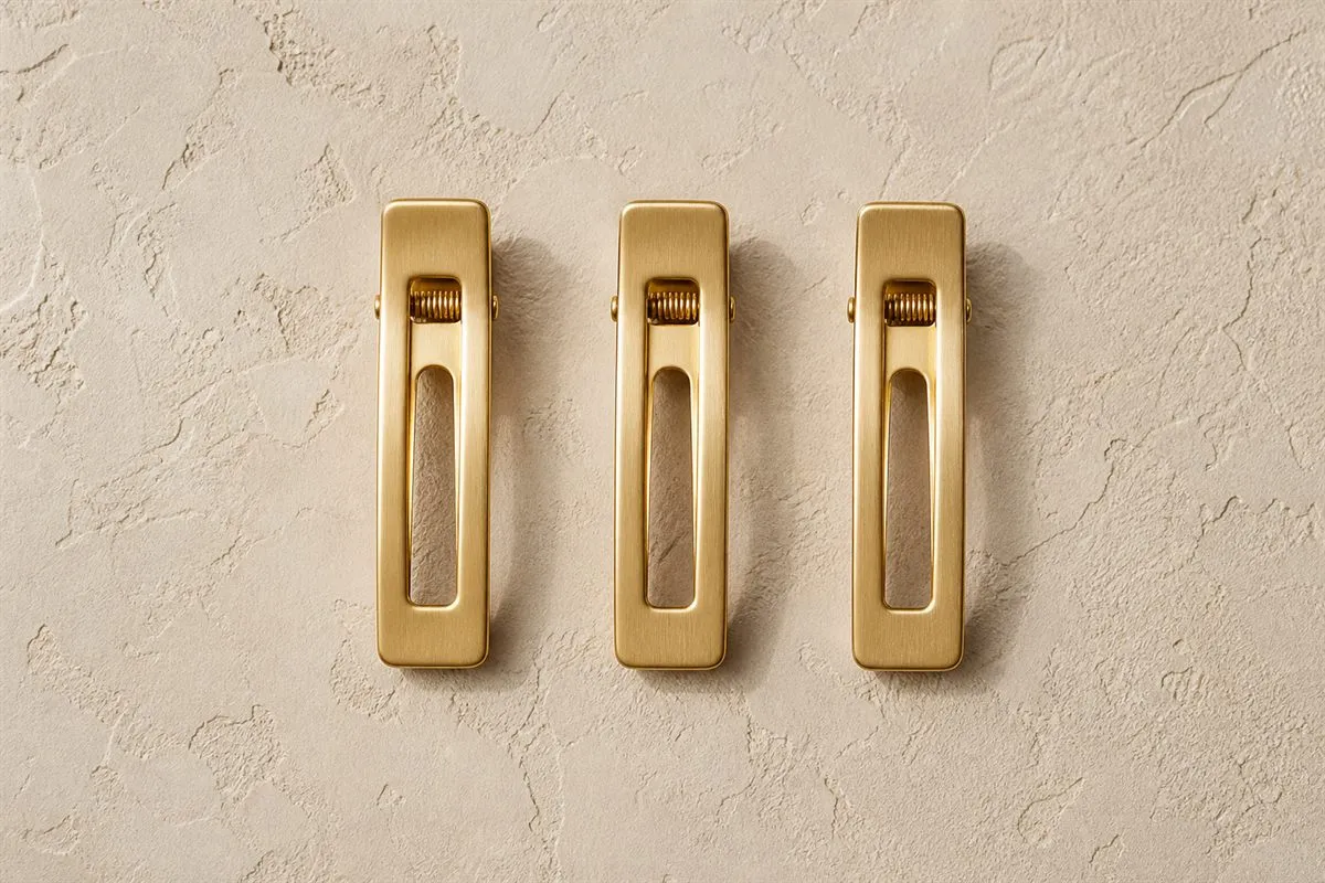 Trio de Mini Barrettes Dorées — Series 21