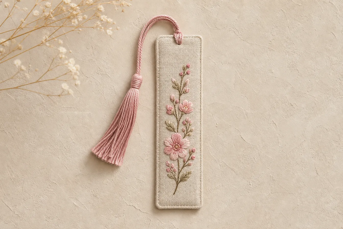 Edition Embroidered Fabric Bookmark — Series 24